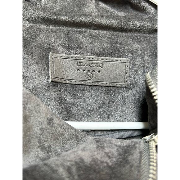 BlankNYC Ultra Suede Pewter Tailored Jacket Size Medium - Picture 3 of 8